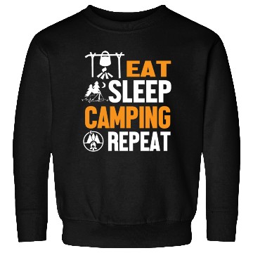 Discover Eat Sleep Camping Weekend Repeat Sweatshirts