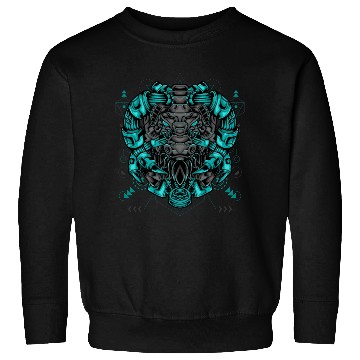 Discover bull mecha cyberpunk SUTCZ Sweatshirts