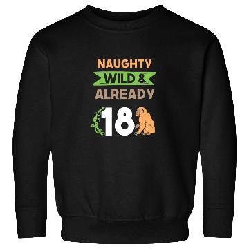 Discover Gift 18 years birthday girl boy Ape Monkey Sweatshirts