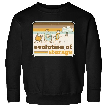 Discover Computer storage evolution Sweatshirts
