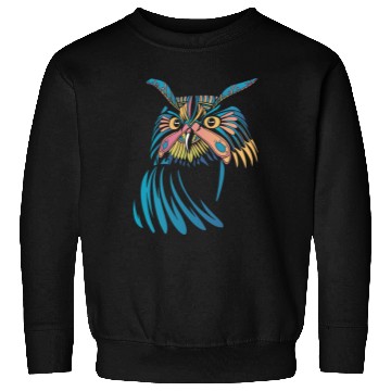 Discover Colorful Owl Bird Nature Sweatshirts