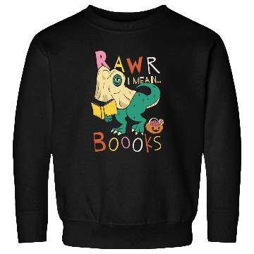 Discover Reading Teacher Halloween T Rex Ghost Book Sweatshirts