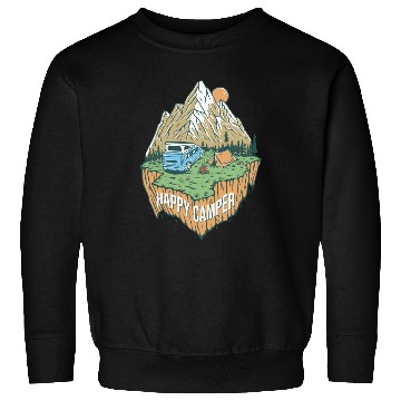 Discover Happy Camper Explore The Nature Sweatshirts