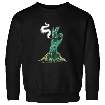 Discover Marijuana in Zombie Hand Sweatshirts