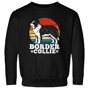 Discover Border Collie Dog Lover Retro Sweatshirts