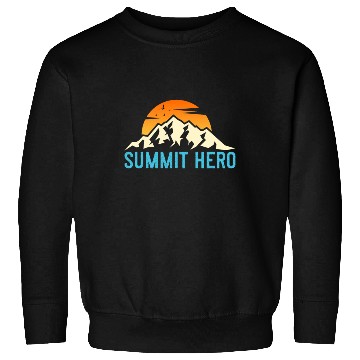 Discover Summit Hero Climbers Mountaineering Mountain Guide Sweatshirts