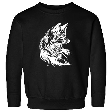 Discover Little Cute Fox Portrait Tattoo Ink Sweatshirts