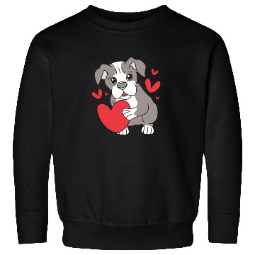 Discover Cute Heart Puppy Boston Terrier Dog Sweatshirts