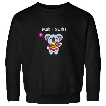 Discover Yum Yum Ramen Noodle China Noodle Koala Japan Fans Sweatshirts