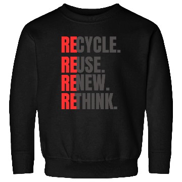 Discover Recycle use new think Classic Sweatshirts