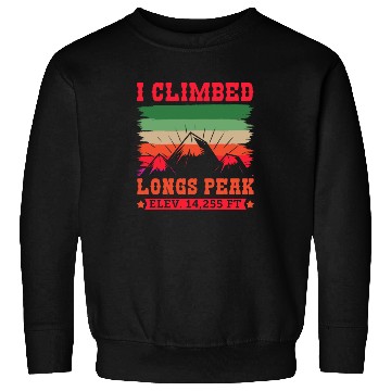 Discover Longs Peak Climbing Summits Hiking lover Sweatshirts