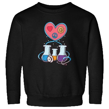 Discover Medical Laboratory Science Heart Cartoon Sweatshirts