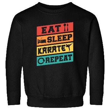 Discover Karate Belt Eat Sleep Karate Repeat Sweatshirts
