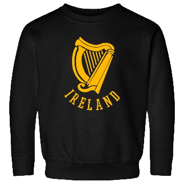 Discover Irish Celtic Harp Medieval Emblem Of Ireland Sweatshirts