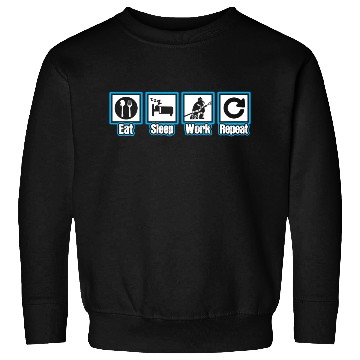 Discover Firefighter Eat Sleep Work Repeat Sweatshirts