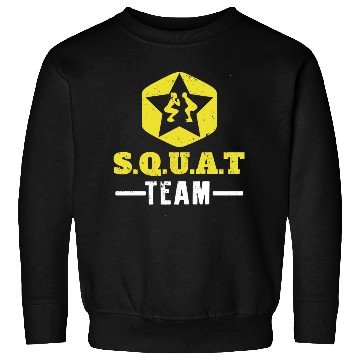 Discover Squat Team Workout Weightlifting Gym Sweatshirts