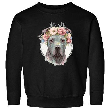 Discover Cute Cane Corso Flower Crown Pet Dog Puppy Sweatshirts