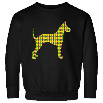 Discover Harlequin Great Dane Silhouette Sweatshirts