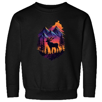 Discover Moose in the Mountain Sweatshirts