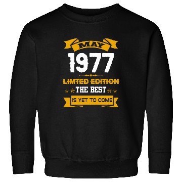 Discover May 1977 Birthday Surprise Sweatshirts