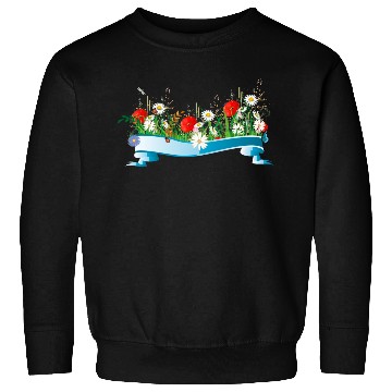 Discover colorful spring meadow with flowers and insects Sweatshirts