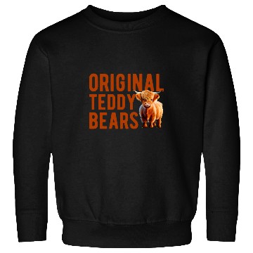Discover Original Teddy Bears Highland Cow Scottish Cattle Sweatshirts