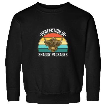 Discover Perfection In Shaggy Packages Highland Cow Sweatshirts