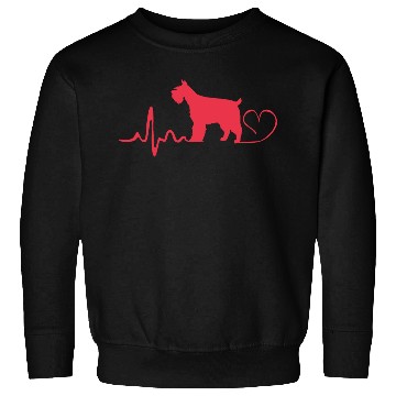 Discover Schnauzer Dog Heartbeat Miniature Schnauzer Sweatshirts