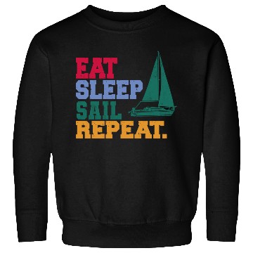Discover Eat Sleep Sail Repeat Sailor Sweatshirts