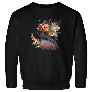 Discover Cute Bird Of Paradise Bird Flower Crown Pet Birds Sweatshirts