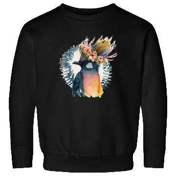Discover Cute Bird Of Paradise Bird Flower Crown Pet Birds Sweatshirts