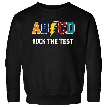 Discover ABCD Rock The Test Funny Metal Teacher Student Sweatshirts