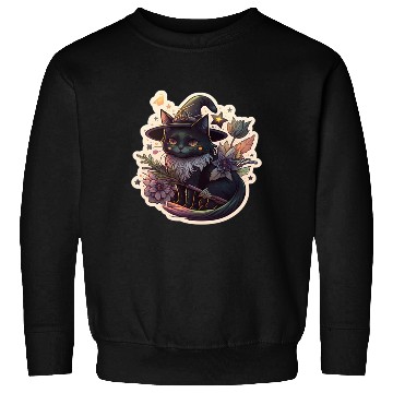 Discover witchy cat design Sweatshirts