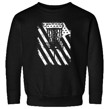 Discover Patriotic Disc Golf American Flag Distressed Sweatshirts