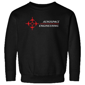 Discover aerospace engineering text, aircraft logo Sweatshirts