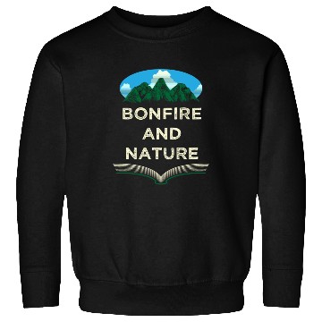 Discover Bonfire and Nature Camping Wildlife Camper Outdoor Sweatshirts