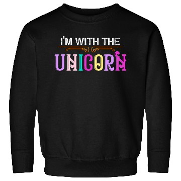 Discover Im With The Unicorn Trick or Treat Parent Costume Sweatshirts