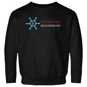 Discover chemical engineering text, chemistry logo Sweatshirts