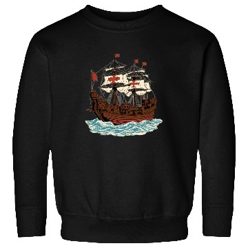 Discover Columbus Day 1492 Ship Sweatshirts