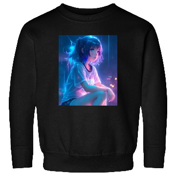 Discover Young cute anime girl Sweatshirts