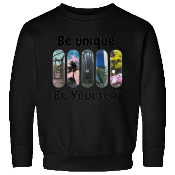 Discover Ski Panels with Be Unique Be Yourself Motivation Sweatshirts
