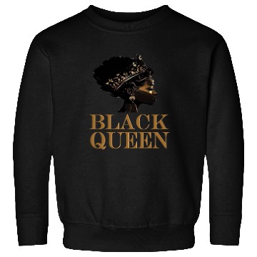 Discover Womens Black Queen Sweatshirts