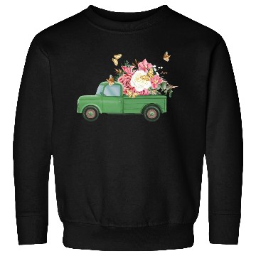 Discover Truck Flower Sublimation Sweatshirts