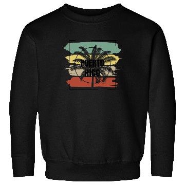 Discover Puerto Rico Palm Tree Retro Artistic Sweatshirts
