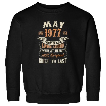 Discover May 1977 Birthday Surprise Sweatshirts