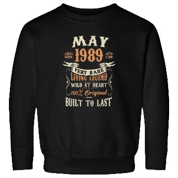Discover May 1989 Birthday Surprise Sweatshirts