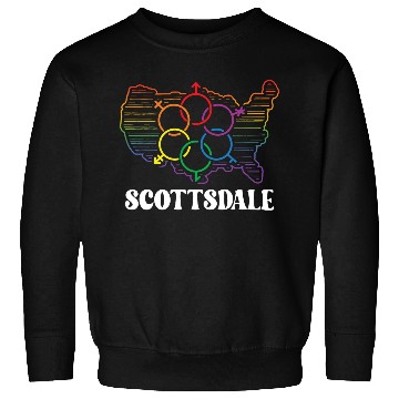 Discover Scottsdale Pride Month Pride Flag LGBT Community L Sweatshirts