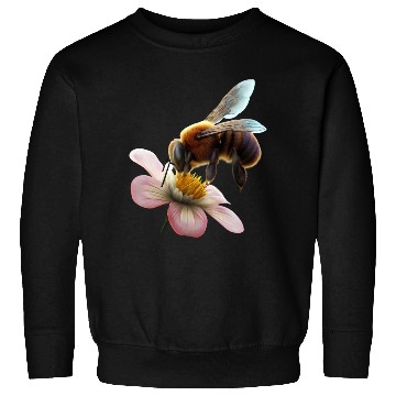 Discover bee on flower Sweatshirts
