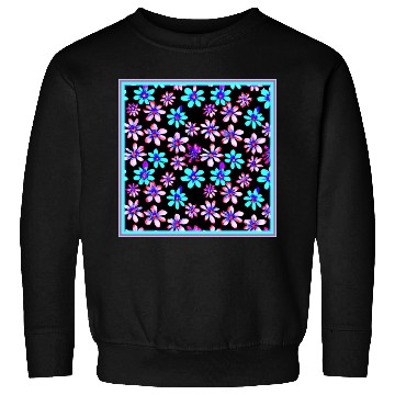 Discover Neon Flower Patterns Art. Buy Now Sweatshirts