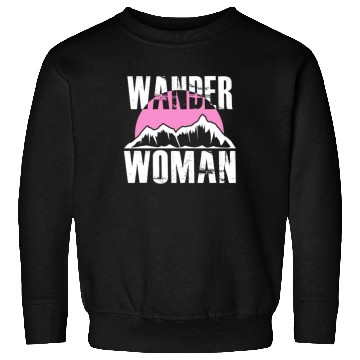 Discover Wanderwoman Mountaineering Hiking Women Sweatshirts